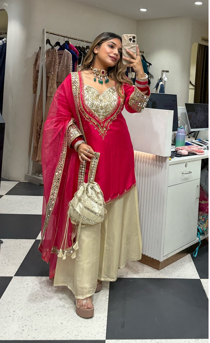 Bandagi Designer 3 Piece Plazzo Set