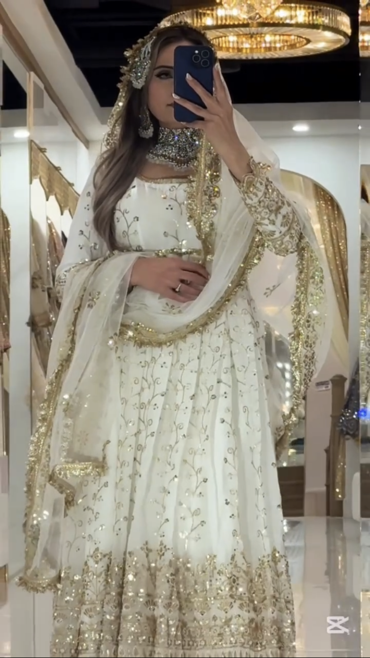 Premium Black Blooming Embroidered Anarkali Suit for Women | Party Wear