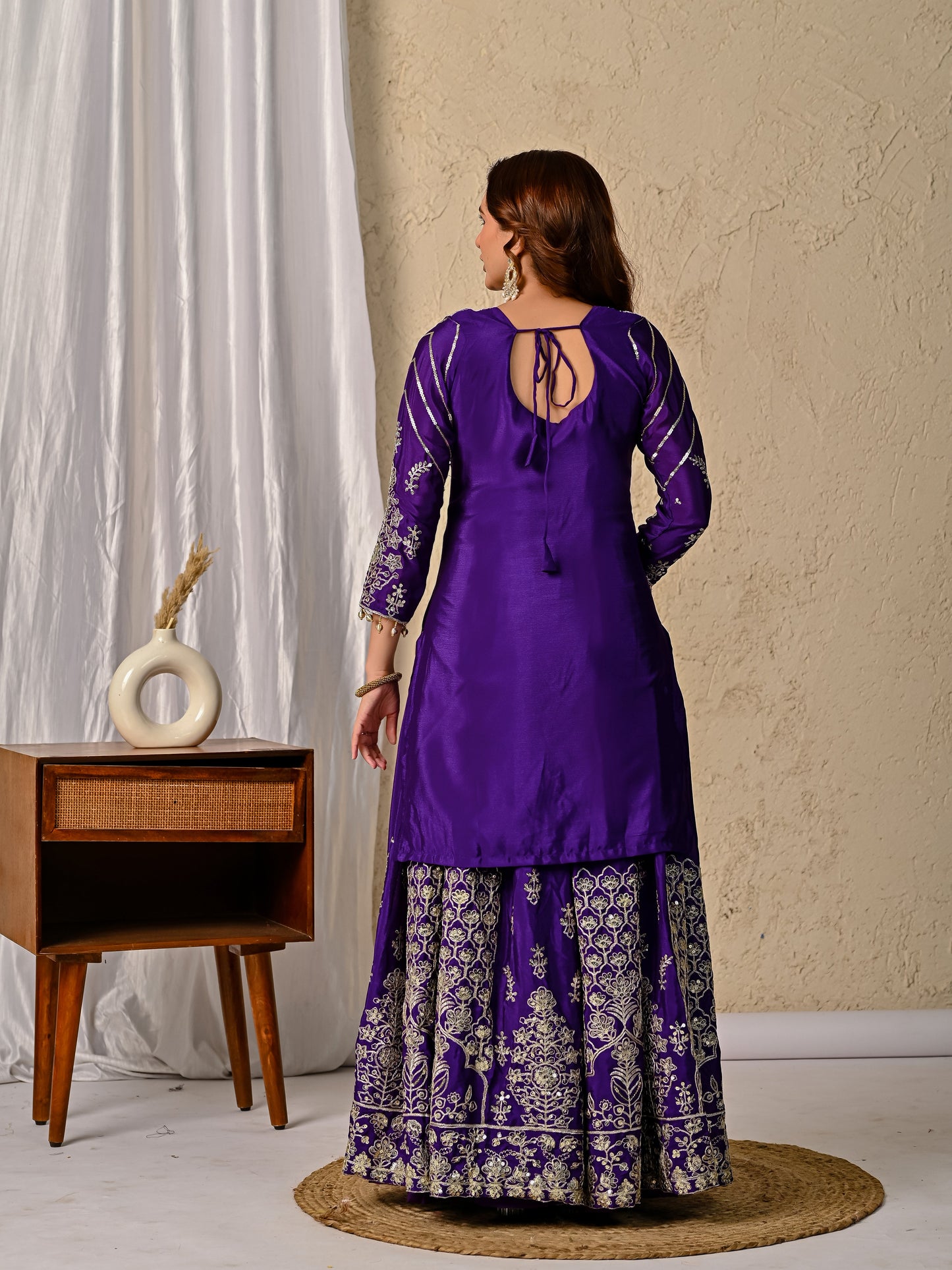 Elegant Designer Lehenga with Embroidery & Sequence Work-NF-(1245)