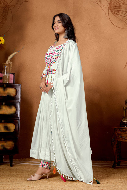 Navratri Special Designer Roman Silk Anarkali Suit (NF-1254)