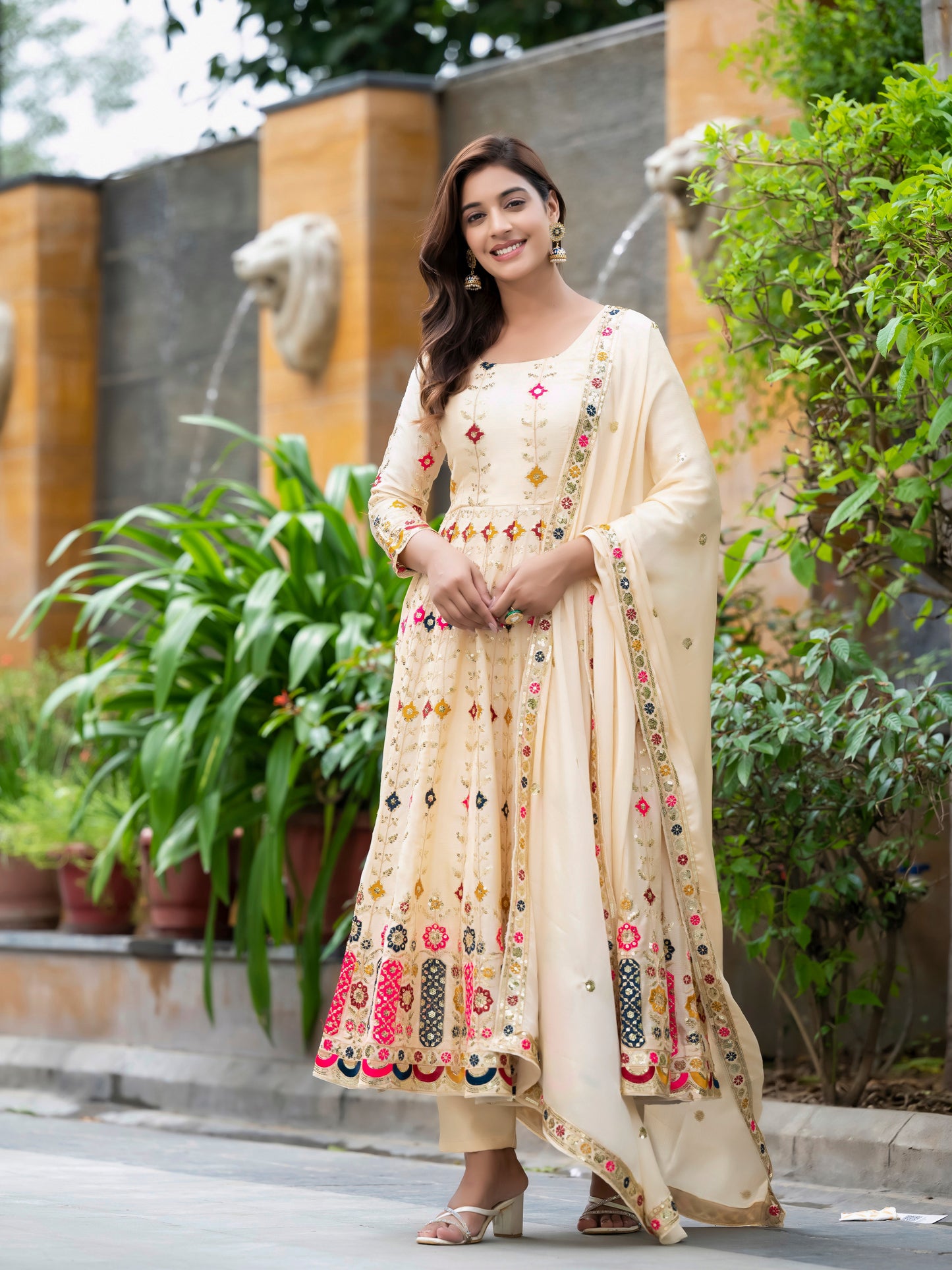 Premium Alia Cut Anarkali Suit with Dupatta – Luxury Party Wear