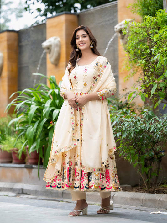 Premium Alia Cut Anarkali Suit with Dupatta – Luxury Party Wear