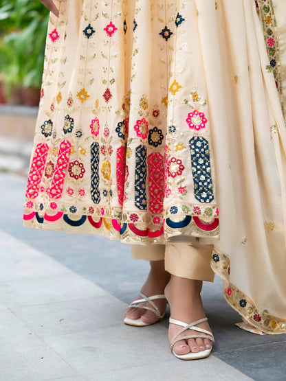 Premium Alia Cut Anarkali Suit with Dupatta – Luxury Party Wear