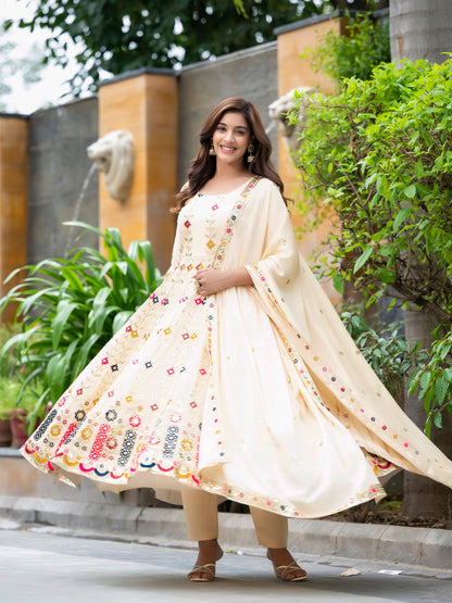 Premium Alia Cut Anarkali Suit with Dupatta – Luxury Party Wear