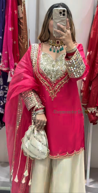 Bandagi Designer 3 Piece Plazzo Set