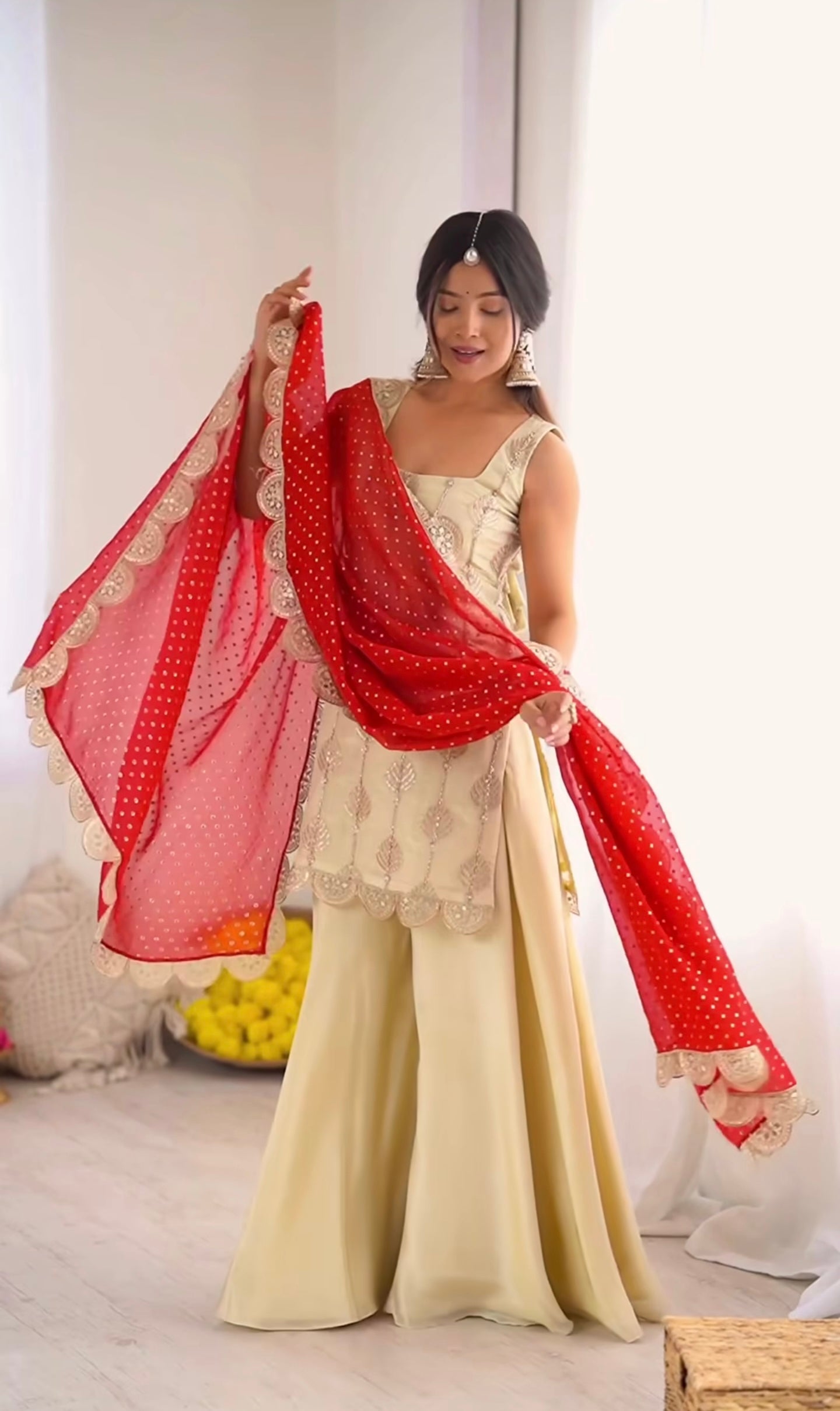 Designer Crepe Silk Embroidered Palazzo Suit Set with Digital Print Dupatta | Heavy Coding Sequence Work | Festive Wear for Women